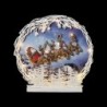 Flying Santa,Sleigh Reindeer Light-Up Night Sky Scene 25 cm of Nostalgic Magic