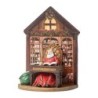 Napping Santa in Study Figurine 27cm Christmas Decoration