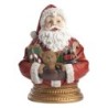 Wonderful Santa Bust Holding Toys 20cm Figurine