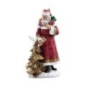Red and Gold Santa Claus Figures Choice of 2 Christmas Decorations