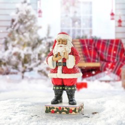 Jim Shore Santa with Robin in Hands Figurine