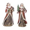 Santa Claus Figures in Black and Gold Robes Choice of 2