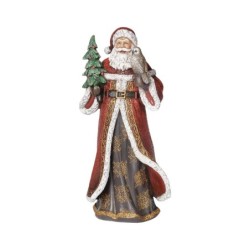 Santa Claus Figures in Black and Gold Robes Choice of 2