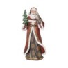 Santa Claus Figures in Black and Gold Robes Choice of 2