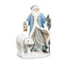 Blue Santa with Polar Bear