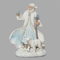 White Robed Santa Figure with Arctic Animals