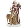 Red Santa with Woodland Animals