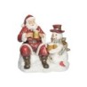 Santa Snowman Hot Chocolate Figurine