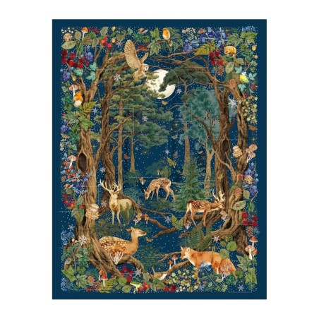 Deep Blue Forest Advent Calendar 39cm Moonlit Woodland UK
