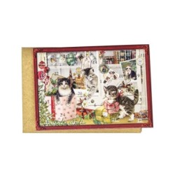 Mini Elf Advent Calendar Card With 24 Doors 6 Designs UK