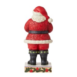 Jim Shore Santa with Robin in Hands Figurine