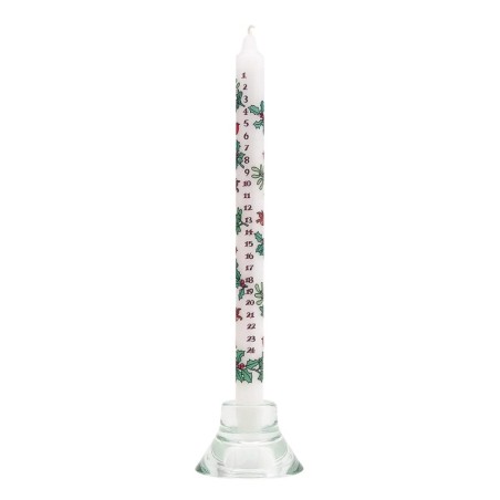 Advent Candle Robins And Holly Countdown Decor Gift