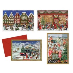 Victorian Christmas Advent Card