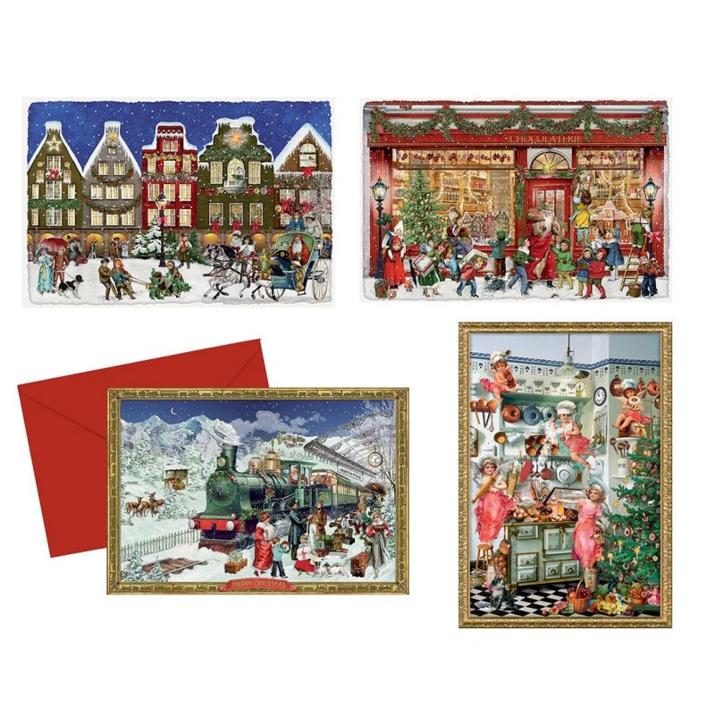 Victorian Christmas Advent Card