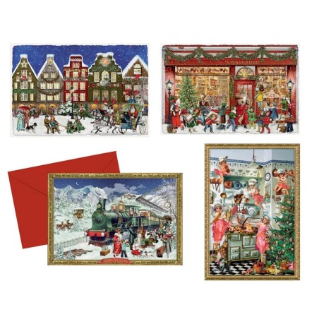 Victorian Christmas Advent Card