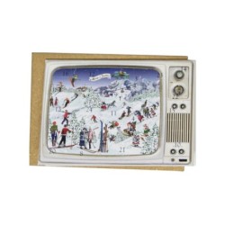 Mini Victorian Elf Advent Calendar Card Six Designs British