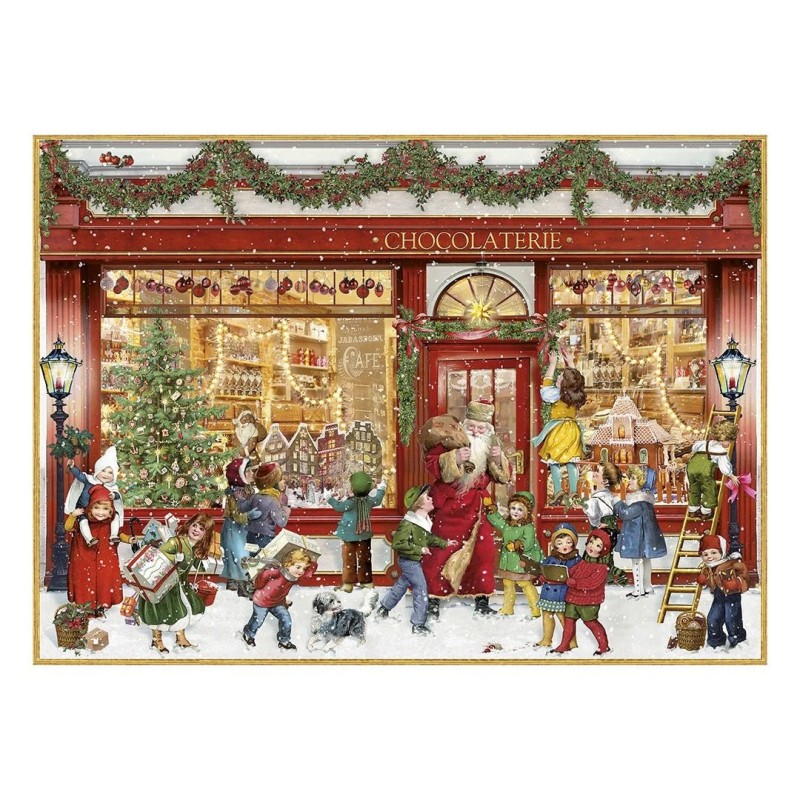 The Chocolate Shop Advent Calendar A4 UK Christmas Gift
