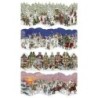 UK Victorian Fanfold Advent Calendar Cards Choice 4 Designs