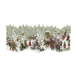 UK Victorian Fanfold Advent Calendar Cards Choice 4 Designs