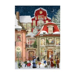 Victorian Christmas Town Advent Calendar 30cm UK Edition
