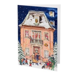 Christmas House Advent Cards Choice of Four Designs With 24 Doors
