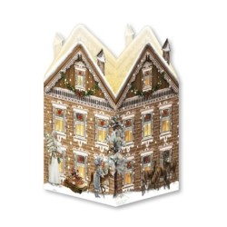 3D Standing Lantern Advent Cards UK Illuminated 4 Designs