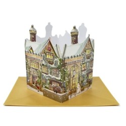 3D Standing Lantern Advent Cards UK Illuminated 4 Designs