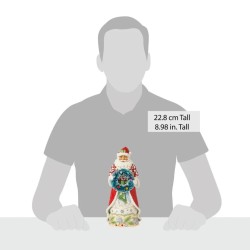 Jim Shore Santa with Sisal Wreath