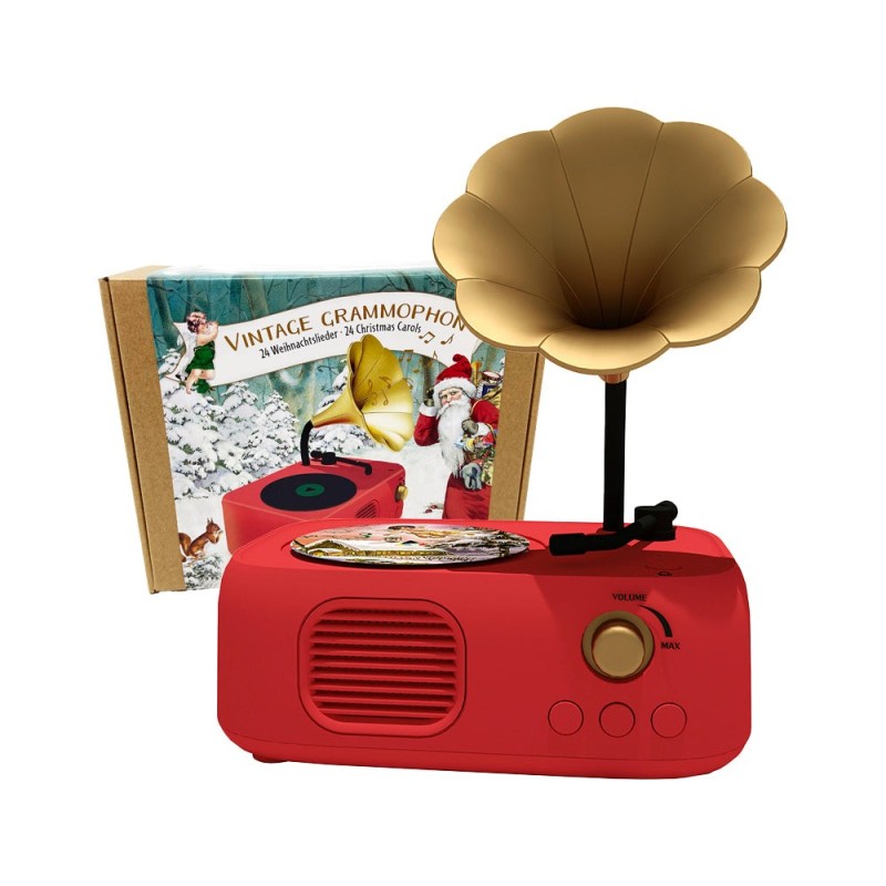 Recordable Retro Gramophone Advent Calendar Christmas Tunes