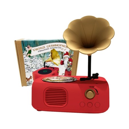 Recordable Retro Gramophone Advent Calendar Christmas Tunes