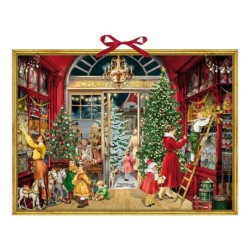 Large Vintage Style Christmas Shop Advent Calendar UK
