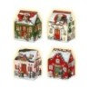 Christmas House Advent Lantern Cards Four Magical Designs