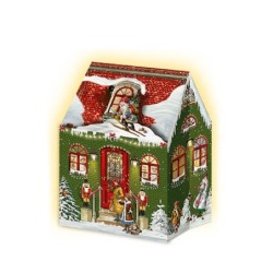 Christmas House Advent Lantern Cards Four Magical Designs