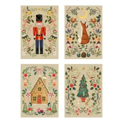 Wonderful Christmas Time Advent Cards Eco Friendly UK Choice of 4