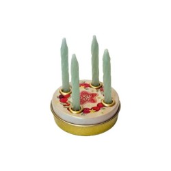 Mini Advent Candle Wreaths 5cm Choice of 2 Designs