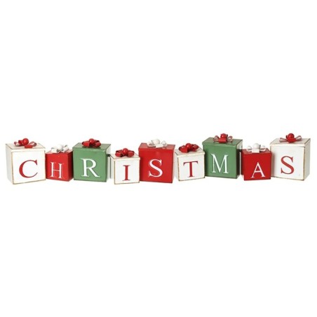 Metal Christmas Gift Box Decoration 109cm Wide Display