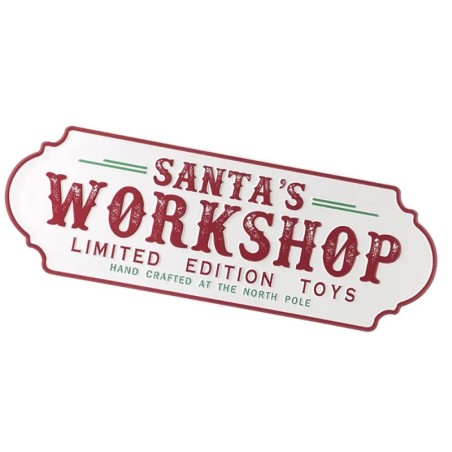 Santa's Workshop Limited Edition Toys Metal Sign 45cm UK