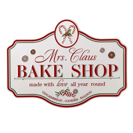Mrs Claus Bake Shop Made With Love All Year Round Sign UK