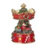 Musical Christmas Tree Carousel With Santa Train 13cm UK