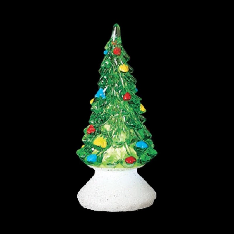 Green LED Light Up Christmas Tree 10cm Stocking Filler