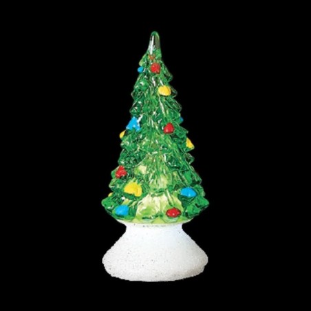 Green LED Light Up Christmas Tree 10cm Stocking Filler