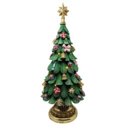 Elegant Light Up Decorated Christmas Tree 60 Cm Centrepiece