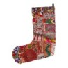 Handmade Patchwork Stocking 11 Sari Scrap Designs UK Gift