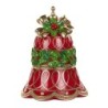 Premium Large Red Holly Bell Christmas Decoration 41cm UK