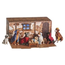 7 Piece Doggy Nativity Set UK Christmas Keepsake Gift
