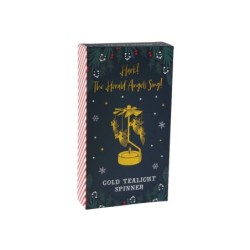 Gold Christmas Angel Tealight Spinner for Cosy UK Homes