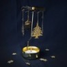 Gold Christmas Tree Tealight Spinner Ornament UK Home