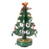 Musical Rotating Wooden Christmas Tree With Ornaments 32cm