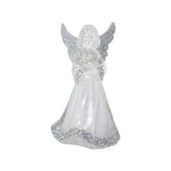 Light Up Colour Changing Acrylic Angel With Soft LED Glow