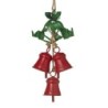 Three Hanging Red Metal Bells With Jute Hangers UK Homes